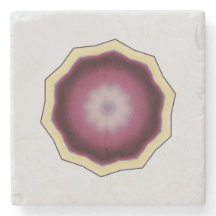 Mandala Kaleidoscope Diseño morado en gris