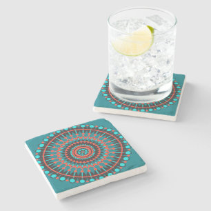 Posavasos De Piedra Mandala nativa norteamericana