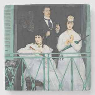 Posavasos De Piedra Manet el el balcón, 1868-9