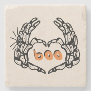 Posavasos De Piedra Manos de Esqueleto Lindas Boda de Halloween