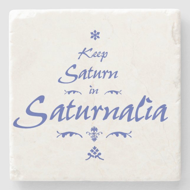 Posavasos De Piedra Mantener Saturno en Saturnalia (Anverso)