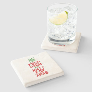 Posavasos De Piedra Mantente cálido y amable con los navideños