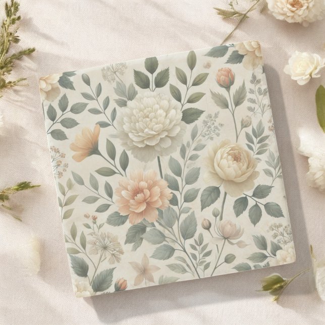 Posavasos De Piedra Mantequilla de agua amarilla Primavera floral y ve (Subido por el creador)