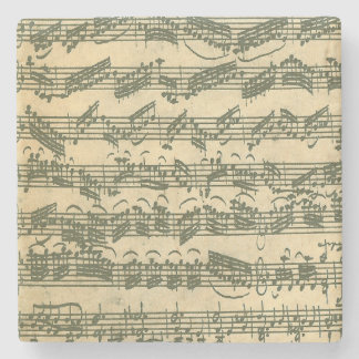 Posavasos De Piedra Manuscrito de Bach Chaconne