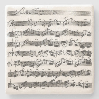 Posavasos De Piedra Manuscrito de la música de la habitación del
