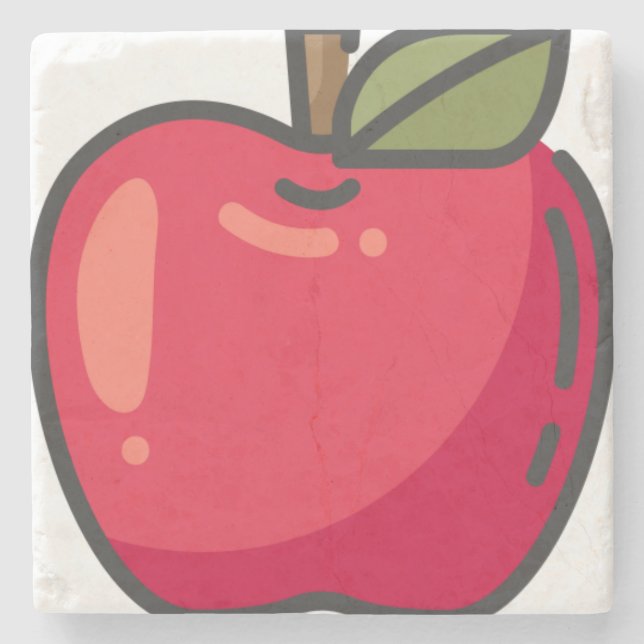 Posavasos De Piedra manzana (Anverso)
