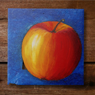 Posavasos De Piedra Manzana roja - Pintura de vida fija