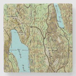 POSAVASOS DE PIEDRA MAPA ACADIA