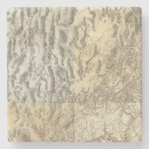 Posavasos De Piedra Mapa compuesto de Arizona, de Nevada, y de Utah