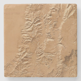 Posavasos De Piedra Mapa de alivio de Utah