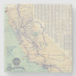 Posavasos De Piedra Mapa de California 4