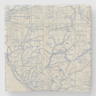 Posavasos De Piedra Mapa de camino de la bicicleta de Wisconsin 6