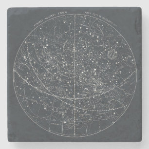 Posavasos De Piedra Mapa de constelación de época