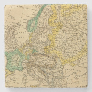 Posavasos De Piedra Mapa de Europa por Worcester