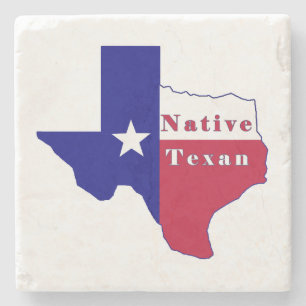 Posavasos De Piedra Mapa de la bandera de texto nativa