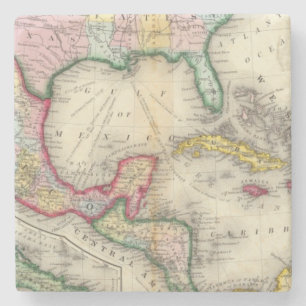 Posavasos De Piedra Mapa de México, America Central