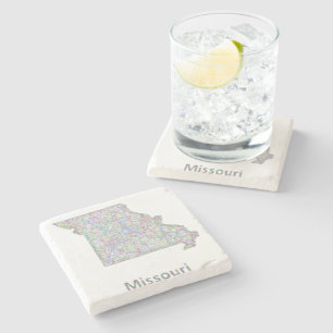 Posavasos De Piedra Mapa de Missouri