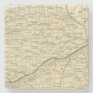 Posavasos De Piedra Mapa de Missouri 2