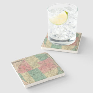 Posavasos De Piedra Mapa de Stoddard del área silvestre Adirondack, 18