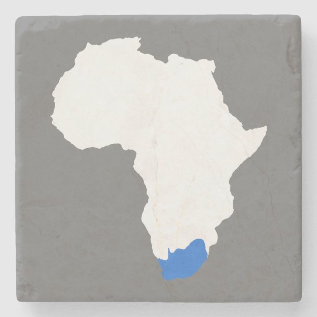 Posavasos De Piedra Mapa de Sudáfrica (Anverso)