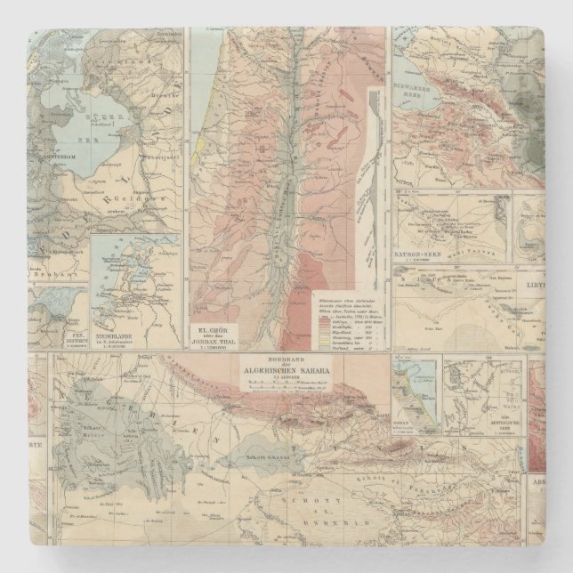 Posavasos De Piedra Mapa del atlas de Tieflander (Anverso)
