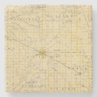 Posavasos De Piedra Mapa del condado de Boone