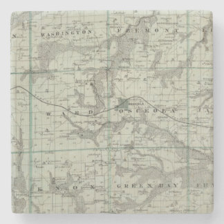 Posavasos De Piedra Mapa del condado de Clarke, estado de Iowa