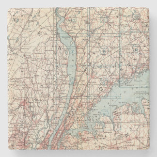 Posavasos De Piedra Mapa del condado de Westchester, Nueva York