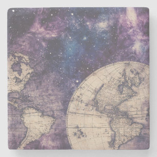 Posavasos De Piedra Mapa del mundo de la época celestial (3)