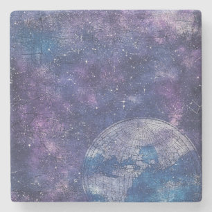 Posavasos De Piedra Mapa del mundo de la vieja morada celestial (12)