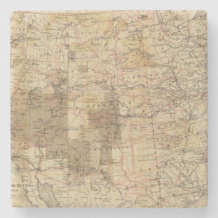 Posavasos De Piedra Mapa del progreso 1878 de las encuestas sobre