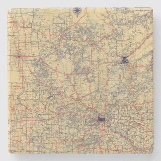 Posavasos De Piedra Mapa estándar de Minnesota