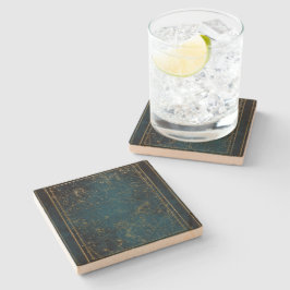 Posavasos De Piedra Mapa estelar celestial constelación azul galaxia d