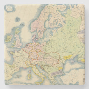 Posavasos De Piedra Mapa etnográfico de Europa