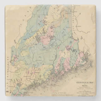 Posavasos De Piedra Mapa geológico de Maine