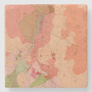 Posavasos De Piedra Mapa geológico del distrito de Washoe