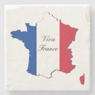 Posavasos De Piedra Mapa personalizar de Francia
