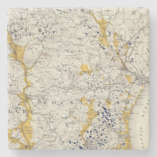 Posavasos De Piedra Mapa topográfico y glacial de New Hampshire