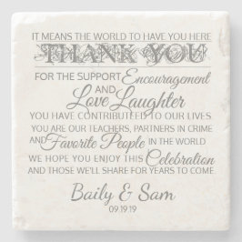 Posavasos De Piedra Marble Boda Coasters