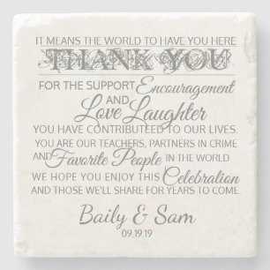 Posavasos De Piedra Marble Boda Coasters