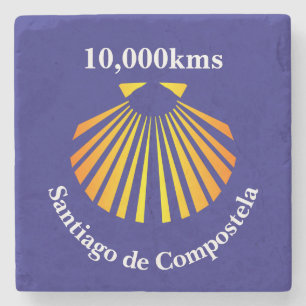 Posavasos De Piedra Marcador de distancia del Camino de Santiago