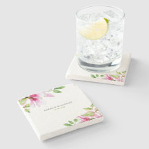 Marco de magnolia rosada