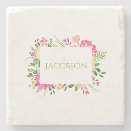 Posavasos De Piedra Marco de primavera - Pascua de piedra Personalizad