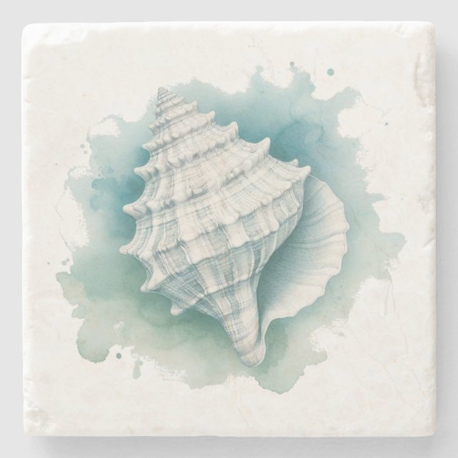Posavasos De Piedra Marea costera/náutica (Anverso)