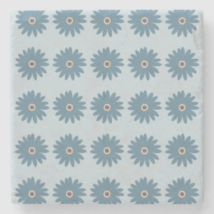 Posavasos De Piedra Margarita Azul