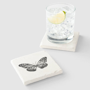 Posavasos De Piedra mariposa de línea