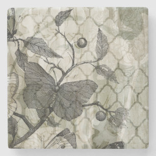 Posavasos De Piedra Mariposas del Arabesque I