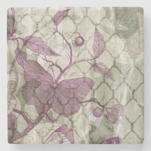 Posavasos De Piedra Mariposas del Arabesque III