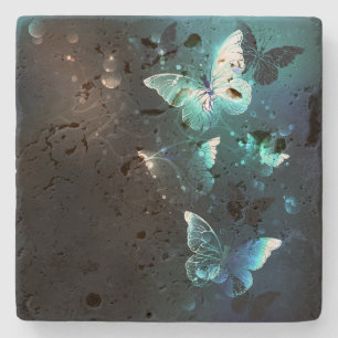 Posavasos De Piedra Mariposas nocturnas