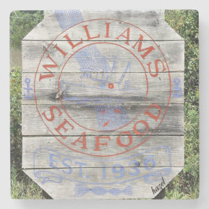 Posavasos De Piedra Mariscos Williams, Marinas de Savannah Georgia.